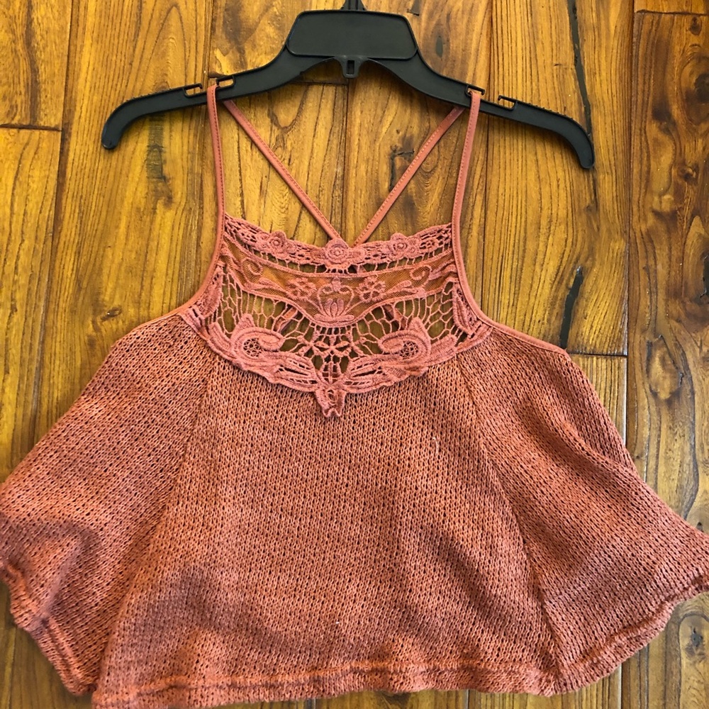 Knitted crop top
